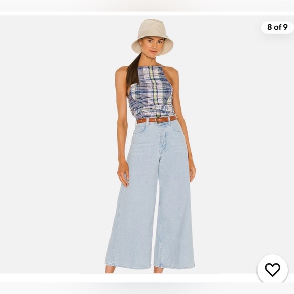 Free People Denim - Free people We The Free Ultra Wide Leg Jeans cropped high waisted 28 light wash